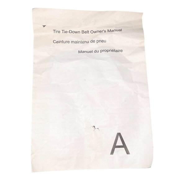 Universal Spare Tire Tie-Down Strap with Buckle + Manual Car SUV Emergency New - Picture 7 of 7